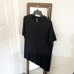 H&M black v-neck slim fit short sleeve t-shirt